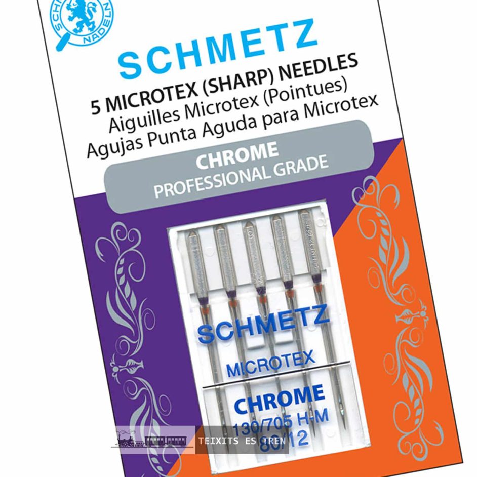 Agujas Needle Schmetz microtex Chrome