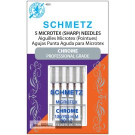 Agujas Needle Schmetz microtex Chrome